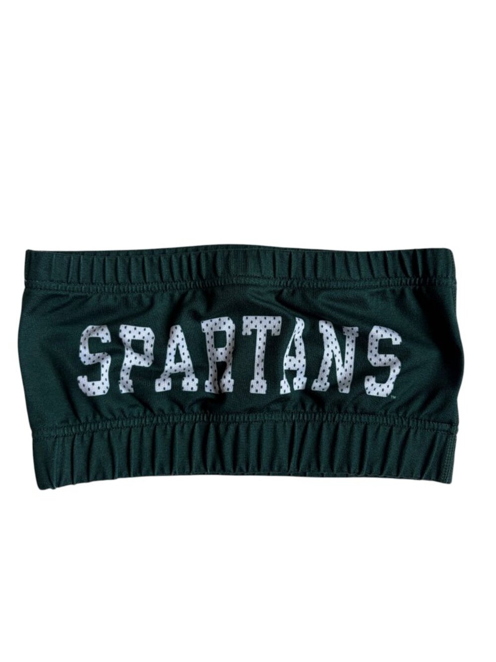 Michigan State University "Spartans" Strapless Bra Top (Green) - Size XS